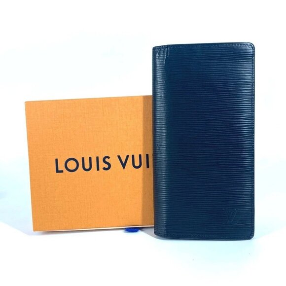 LOUIS VUITTON M60622 Epi Portefeuille Brazza Long Wallet Epi Leather Noir Black - Picture 16 of 16